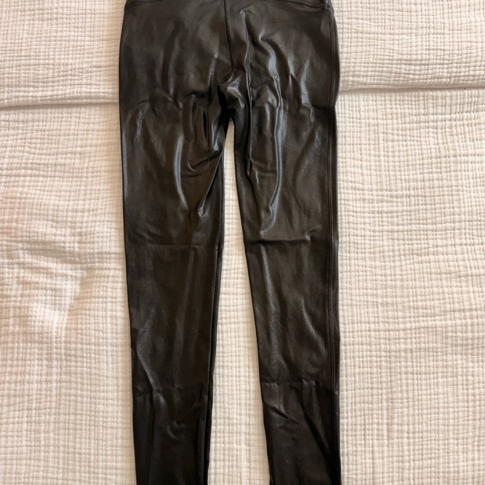Black Faux Leather SPANX